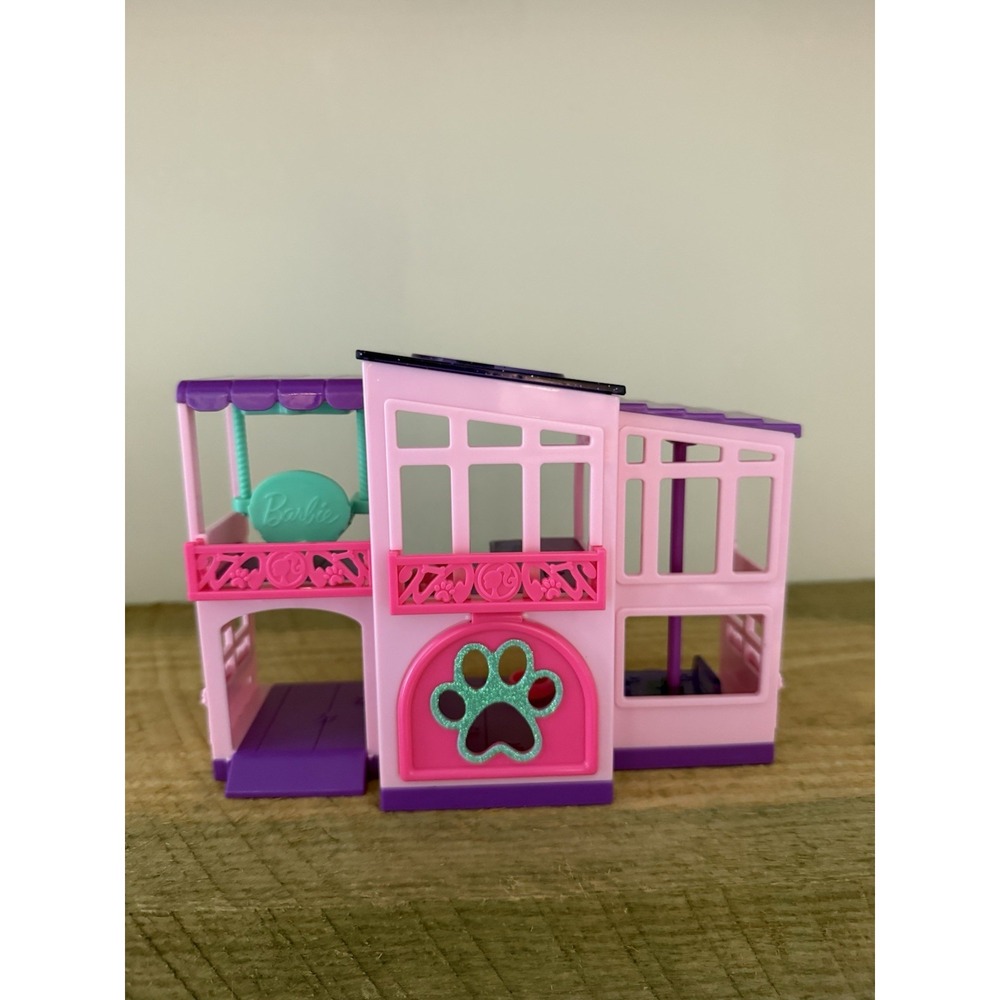 Barbie Pet Dreamhouse Playset Pink Purple Swing Elevator Incomplete 63291